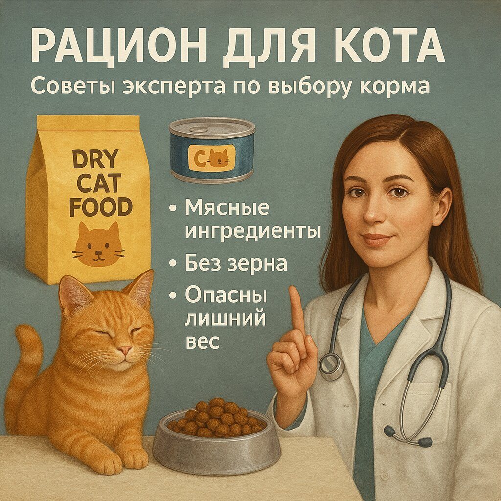 Рацион для кота: советы эксперта по выбору корма