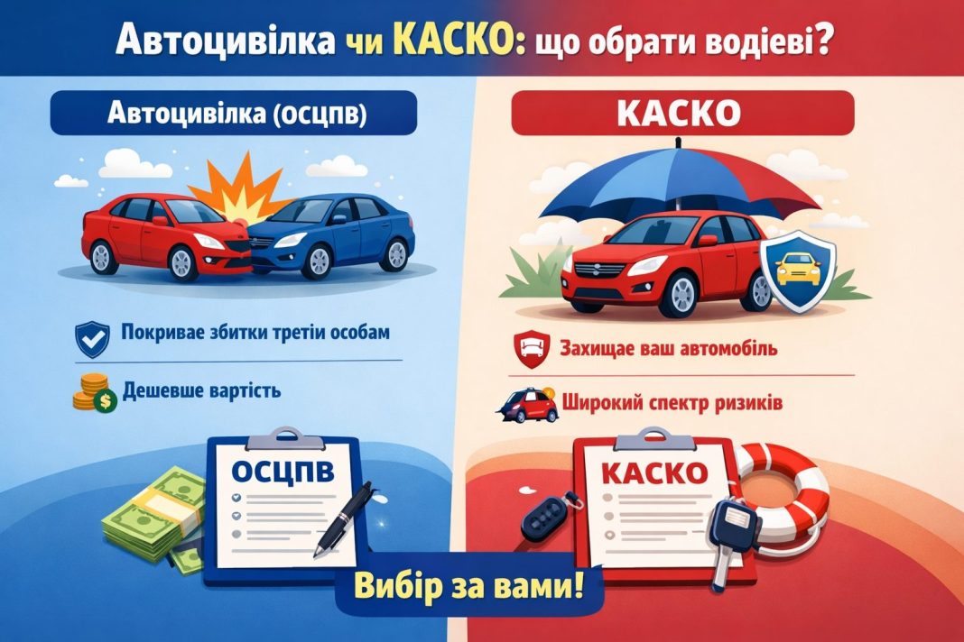 Автоцивілка чи КАСКО: що обрати водієві